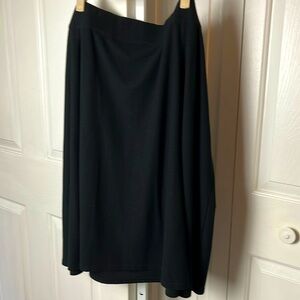 Avenue South black elastic‎ waste midi skirt